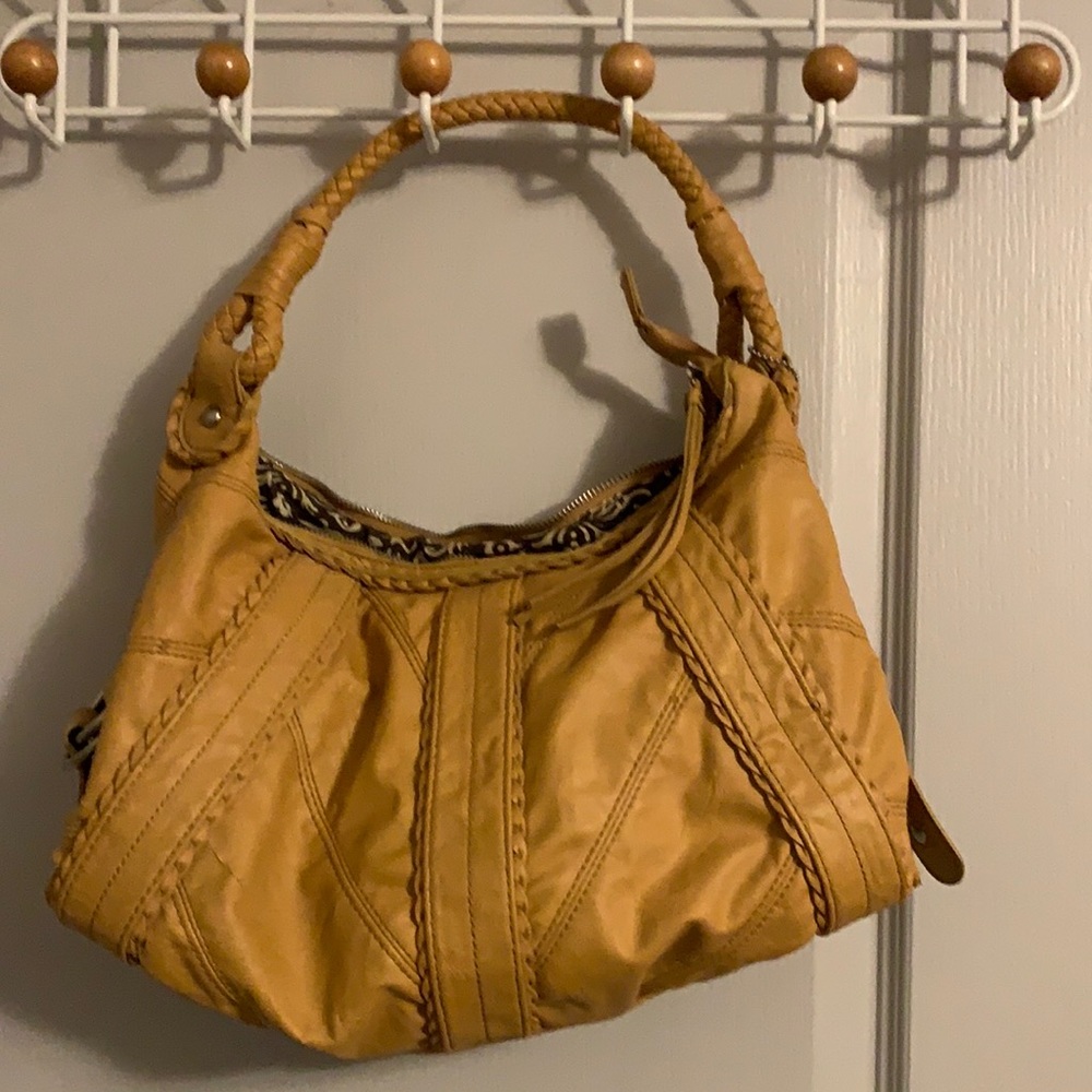 Tan handbag
